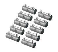sourcing map EMT Coupling, 22mm(7/8 inch) EMT Set Screw Coupling Conduit Fittings 57mm Length Electrical Conduit Pipe Connector 0.7mm Wall Thick, 10 Pack