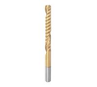sourcing map End Mill CNC Router Bit 4mm Diameter 32mm Cutting 55mm Length Titanium Plated High Speed Steel Single Spiral Flute Upcut Milling Cutter for Acrylic PVC MDF Hardwood
