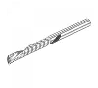 sourcing map End Mill CNC Router Bit, 4mm Shank 4mm x 22mm Left Hand Carbide Single Flute Spiral Upcut Milling Cutter for Carving Acrylic PVC MDF Hardwood
