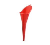 sourcing map Engine Oil Funnel Multipurpose Long Stem Plastic Funnel Red for Car