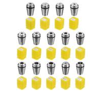 sourcing map ER20 Spring Collet Set 14 Size Spring Steel 0.015mm Accuracy High Precision Collet Holder Chuck with Plastic Case for CNC Engraving Machine & Milling Lathe Tool