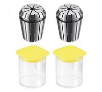 sourcing map ER32 Spring Collet, 6mm Chuck for CNC Engraving Machine Lathe Milling 2pcs