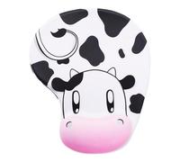 sourcing map Ergonomic Mouse Mats, Cow Style Mouse Pads Comfortable Mouse Mat Wrist Support, Non-Slip Rubber Base for Easy Typing, Durable Washable Computer Mouse Pad, 9.1 x 7.5 in