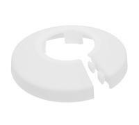 sourcing map Escutcheon Plate, 1Pcs 20mm - Fit 0.78" Outer Diameter Split Pipe Flange Water Pipe Cover Collar Decoration, PP Plastic Plumbing Cover Plates (White)