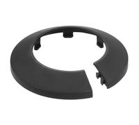 sourcing map Escutcheon Plate, 1Pcs 50mm - Fit 1.9" Outer Diameter Split Pipe Flange Water Pipe Cover Collar Decoration, PP Plastic Plumbing Cover Plates (Black)