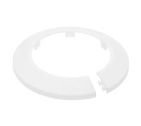 sourcing map Escutcheon Plate, 1Pcs 75mm - Fit 2.87" Outer Diameter Split Pipe Flange Water Pipe Cover Collar Decoration, PP Plastic Plumbing Cover Plates (White)