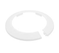 sourcing map Escutcheon Plate, 2Pcs 90mm - Fit 3.5" Outer Diameter Split Pipe Flange Water Pipe Cover Collar Decoration, PP Plastic Plumbing Cover Plates (White)