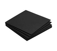 sourcing map EVA Foam Sheets Black 9.8 Inch x 9.8 Inch 5mm Thick Crafts Foam Sheets for Costumes, Arts and Crafts Projects Pack of 6