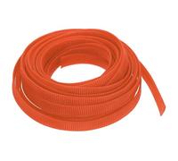 sourcing map Expandable Sleeving,1/2-inch 25ft Cable Sleeve, Orange