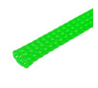 sourcing map Expandable Sleeving, 1/4-inch 100ft Cable Sleeve, Green