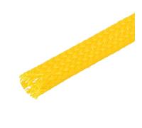 sourcing map Expandable Sleeving, 1/4-inch 100ft Cable Sleeve, Yellow
