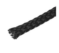 sourcing map Expandable Sleeving, 1/8-inch 100ft Cable Sleeve, Black