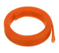sourcing map Expandable Sleeving,1 9/16-inch 10ft Cable Sleeve, Orange