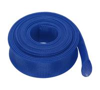 sourcing map Expandable Sleeving, 3 1/8-inch 25ft Cable Sleeve, Blue