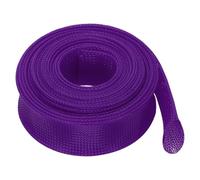 sourcing map Expandable Sleeving, 3 1/8-inch 25ft Cable Sleeve, Purple