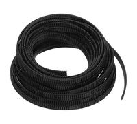 sourcing map Expandable Sleeving,3/8-inch 25ft Cable Sleeve, Black