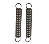 sourcing map Extended Tension Spring Wire Diameter 0.047", OD 0.39", Free Length 2.76" Spring Steel Small Dual Hook Tension Spring 2pcs