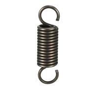 sourcing map Extended Tension Spring Wire Diameter 0.098", OD 0.71", Free Length 2.76" Spring Steel Small Dual Hook Tension Spring