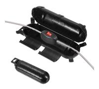 sourcing map Extension Cord Cover for Outside, IP44 Water-Resistant Electrical Connection Box Outdoor Plug Cover Protector for Plug Outlet, Socket, Christmas Holiday Light, Black