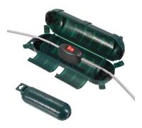 sourcing map Extension Cord Cover for Outside, IP44 Water-Resistant Electrical Connection Box Outdoor Plug Cover Protector for Plug Outlet, Socket, Christmas Holiday Light, Green