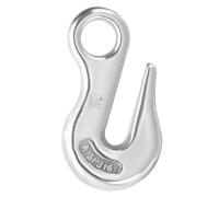 sourcing map Eye Grab Hook, 1/4" 316 Stainless Steel Chain Hooks, 1102 lbs Work Load Safety Chain Hooks Heavy Duty Lifting Hook Rigging Accessory for Truck Trailer Fishing Boat Crane