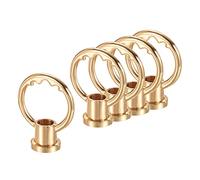 sourcing map Eye Nut 5kg Max Load M10 Thread Ring Shape Female Loop for Hanging Lamp Chandelier, Dark Gold Pack of 5