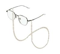 sourcing map Eyeglass Chains for Women, Acrylic Eyeglass Holder Chains Adjustable Sunglasses Lanyards Holder Chain Holder Anti-Lost Strap for Glasses Sunglasses, White