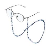 sourcing map Eyeglass Chains for Women, Acrylic Eyeglass Holder Chains Adjustable Sunglasses Lanyards Holder Chain Holder Anti-Lost Strap for Glasses Sunglasses, Blue