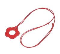 sourcing map Eyeglass Holder Necklace Ring, Eyeglasses Chain Holder Anti-Lost Sunglasses Neck Strap Soft Portable Eye Glasses Lanyard for Women and Men, Red Flower