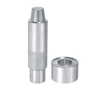 Sourcing Map Eyelet Hole Punch Die 20mm 45# Steel Grommet Setter Install Tool Hollow Punch Kit with Base for Fabric Clothing Crafts Bags