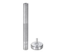 sourcing map Eyelet Hole Punch Die Tool 4.5mm 45# Steel Grommet Setter Install Tool Hollow Punch Tool Kit with Base for Fabric Clothing Crafts Bags