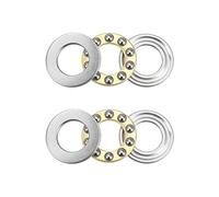 sourcing map F10-18M Thrust Ball Bearings 10mm x 18mm x 5.5mm Chrome Steel Single Direction 2pcs