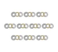 sourcing map F8-19M Thrust Ball Bearings 8mm x 19mm x 7mm Chrome Steel Single Direction 10pcs