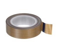 sourcing map Fabric PTFE Tape Roll, 0.6" x 16ft High Temperature PTFE Adhesive Tape 0.18mm Thickness for Vacuum Sealer Machine Hand Sealers, Brown