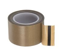 sourcing map Fabric PTFE Tape Roll, 1.5" x 33 ft High Temperature PTFE Adhesive Tape 0.13mm Thickness for Vacuum Sealer Machine Hand Impulse Sealers, Brown