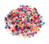 sourcing map Fake Round Pieces, 6 Set Hollow Round Pieces Polymer Clay Slices for Nail Art DIY Crafts Phone Case Shaker Card Filler, Colorful