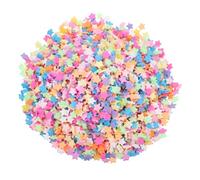 sourcing map Fake Sprinkles, 100G Star Resin Fake Candy Sugar Faux Sprinkles Polymer Clay Slices for Nail Art DIY Crafts Cake Phone Case Shaker Card Filler, Blue/Green/Pink/Purple/Yellow