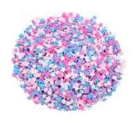 sourcing map Fake Sprinkles, 100G Star Resin Fake Candy Sugar Faux Sprinkles Polymer Clay Slices for Nail Art DIY Crafts Cake Dessert Phone Case Shaker Card Filler, Purple/Blue/Pink/White