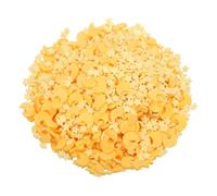 sourcing map Fake Sprinkles, 50G Star Moon Resin Faux Sprinkles Polymer Clay Slices for Nail Art DIY Crafts Phone Case Shaker Card Filler, Yellow/Light Yellow