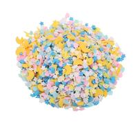 sourcing map Fake Sprinkles, 50G Star Moon Resin Faux Sprinkles Polymer Clay Slices for Nail Art DIY Crafts Phone Case Shaker Card Filler, Blue/White/Pink/Yellow