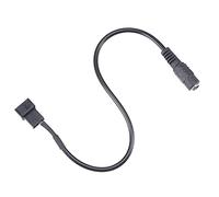 sourcing map Fan Power Supply Cable DC 5.5mmx2.1mm to 3 Pin or 4 Pin Output 11.4 Inch