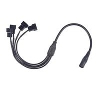 sourcing map Fan Power Supply Cable DC 5.5mmx2.1mm to 4 Port 3 Pin or 4 Pin Output Connection 13.8 Inch