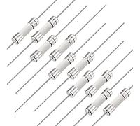 sourcing map Fast Blow Fuse Lead Wire Ceramic Fuses 5mm x 20mm 250V F5A 95mm Length 10Pcs