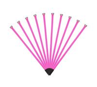 sourcing map Fastening Hook and Loop Cable Tie 27.5 x 0.7 Inch Reusable with Buckle Adjustable Multi-Purpose Wire Strap for Cord Management Pink, Pack of 10