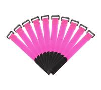 sourcing map Fastening Hook and Loop Cable Tie 9.8 x 0.7 Inch Reusable with Buckle Adjustable Multi-Purpose Wire Strap for Cord Management Pink, Pack of 10
