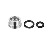 sourcing map Faucet Adapter, M16mmx5.5mm Female Thread to M22mmx5mm Male Thread Brass Tap Aerator Connector for Kitchen Bathroom Sink