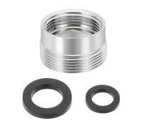 sourcing map Faucet Aerator Adapter, M18 Female to M22 Male with Washer, 13mm Length