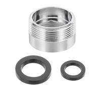 sourcing map Faucet Aerator Adapter, M20 Female to M22 Male with Washer, 13mm Length