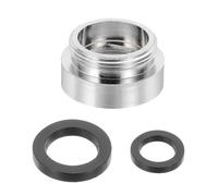 sourcing map Faucet Aerator Adapter, M24 Female to M22 Male with Washer, 13mm Length