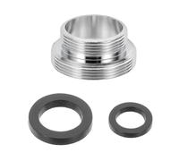 sourcing map Faucet Aerator Adapter, M28 Male to M22 Male with Washer, 13mm Length